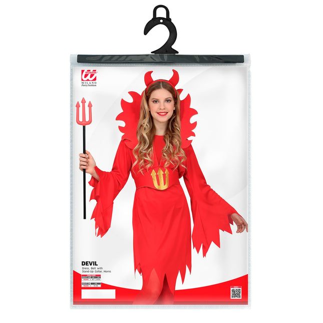 Robe d'Halloween Rouge Enfant Diable