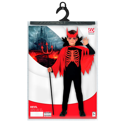 Costume d'Halloween Noir Rouge Garçon Diable