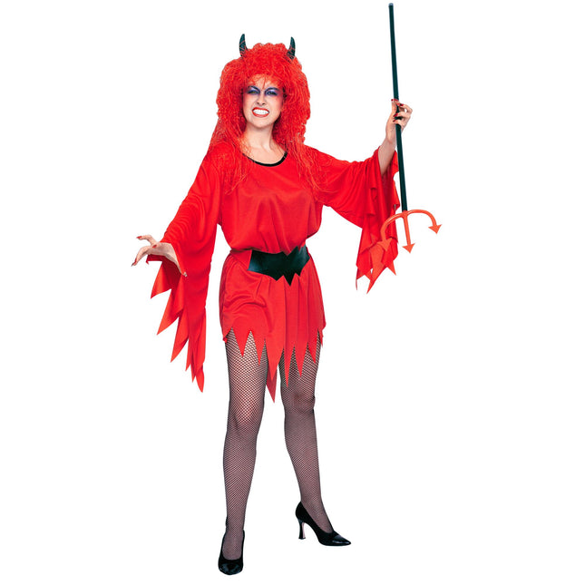 Robe d'Halloween Rouge Dames Diablesse