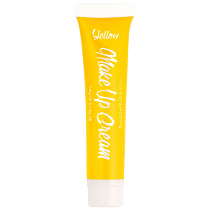 Peinture corporelle jaune