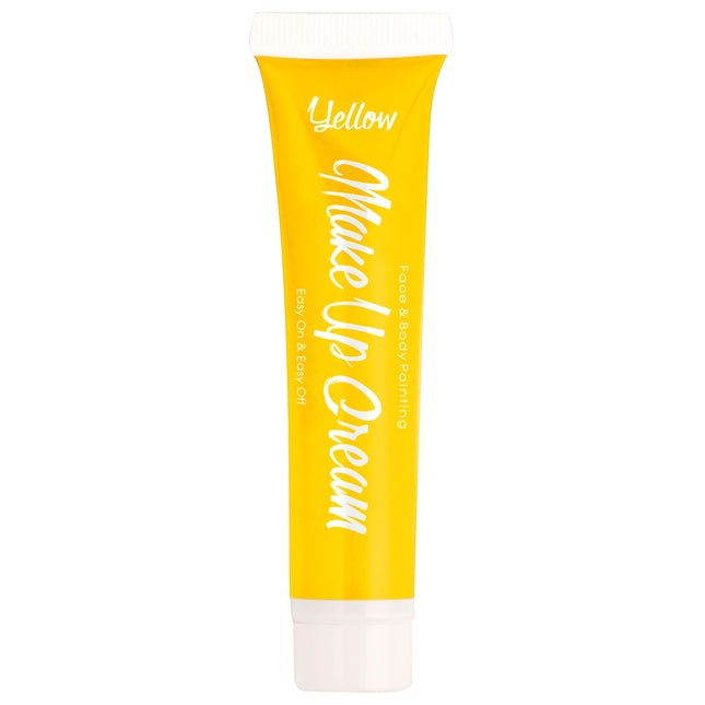 Peinture corporelle jaune