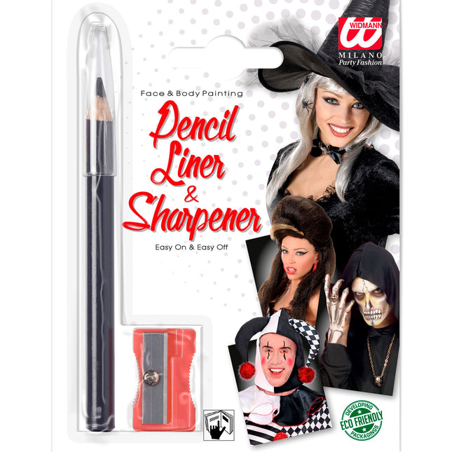 Crayon noir pour les yeux avec taille-crayon