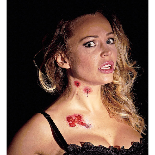 Faux tatouages d'Halloween Morsures de vampires