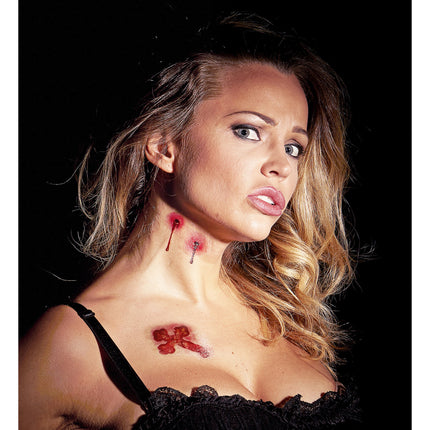 Faux tatouages d'Halloween Morsures de vampires