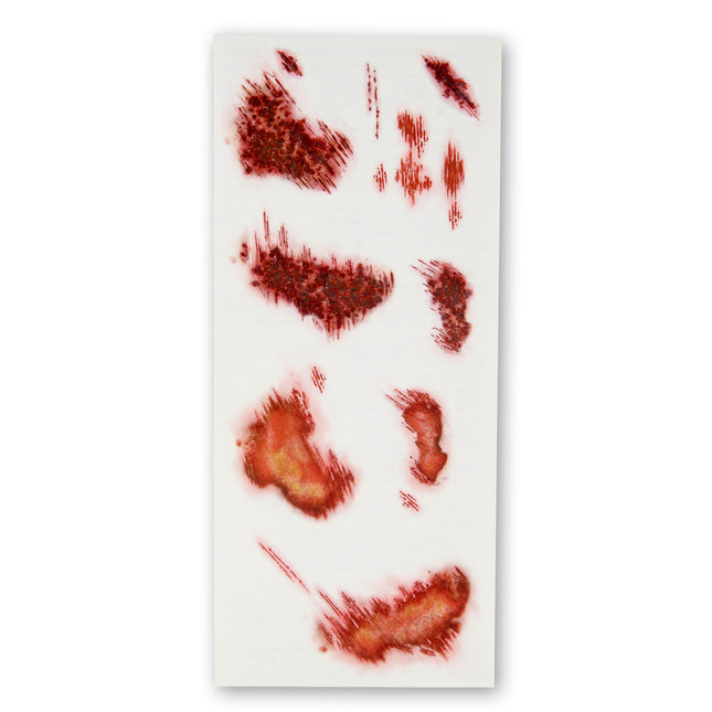 Faux tatouages d'Halloween rouge