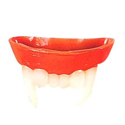 Fausses dents de vampire blanches et rouges