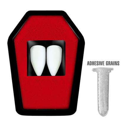 Fausses dents de vampire 2 pièces