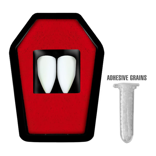 Fausses dents de vampire 2 pièces