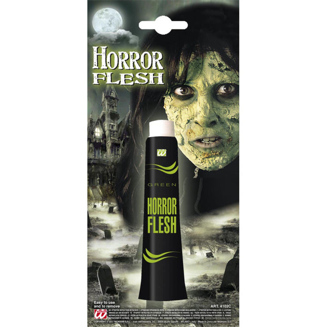 Peinture d'Halloween verte