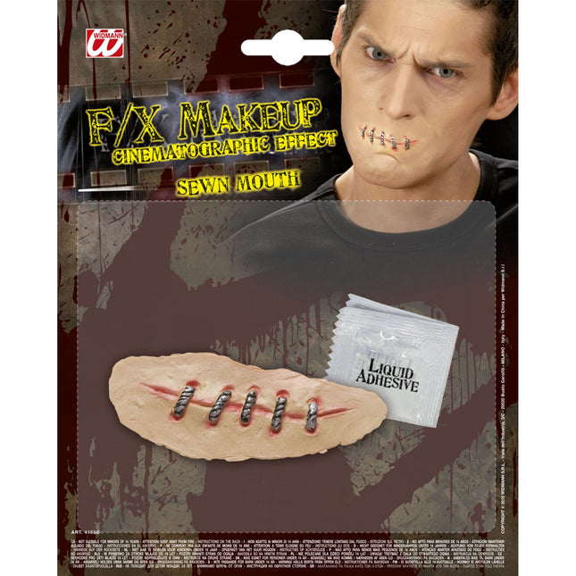 Fausse bouche blessée d'Halloween