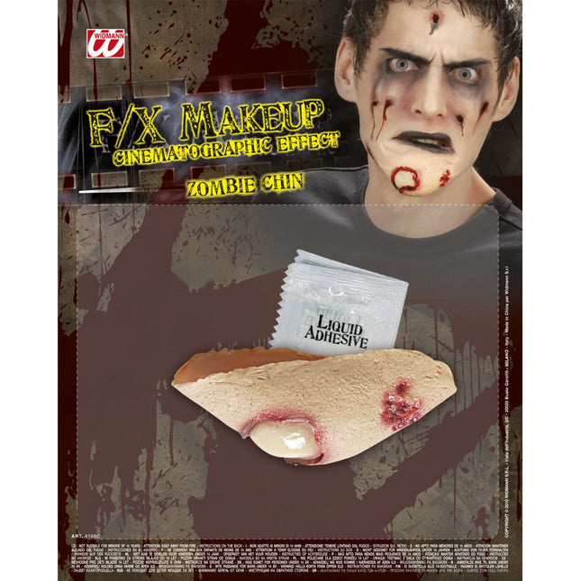 Halloween Fausse blessure menton de zombie