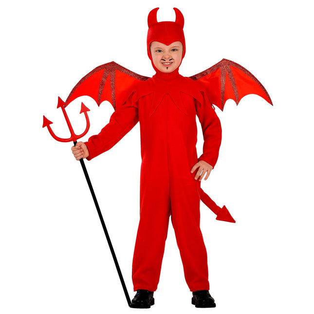 Costume d'Halloween Rouge Enfant Diable 3 pièces