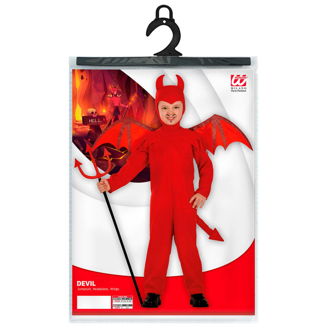 Costume d'Halloween Rouge Enfant Diable 3 pièces