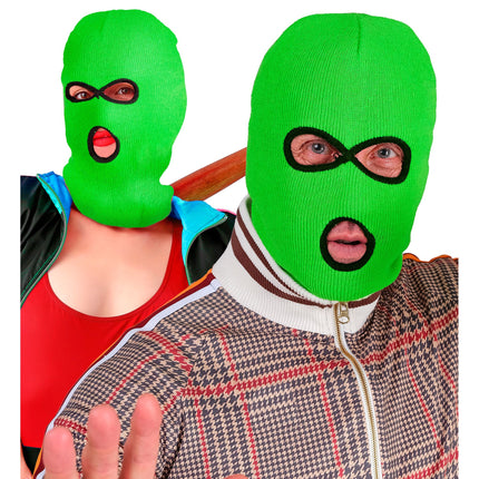 Cagoule noire et verte