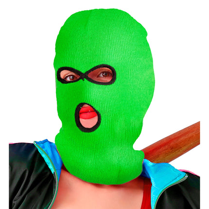 Cagoule noire et verte