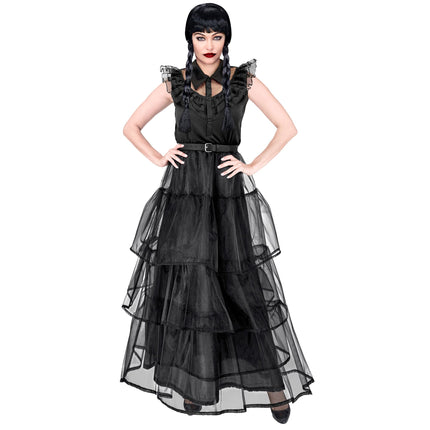 Robe d'Halloween Noir Dames Gothique