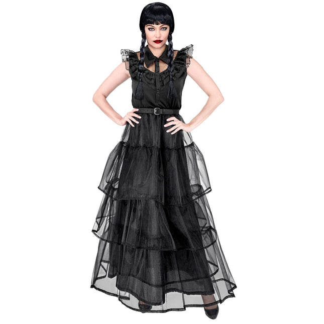 Robe d'Halloween Noir Dames Gothique