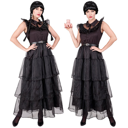 Robe d'Halloween Noir Dames Gothique