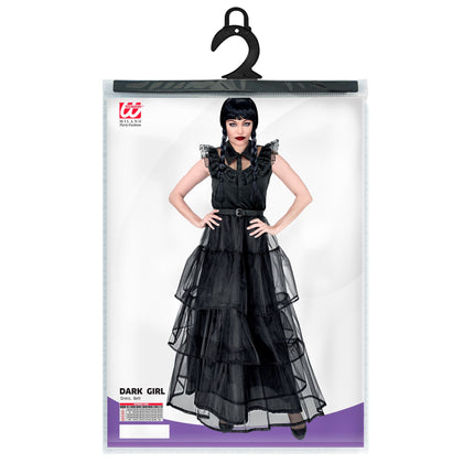 Robe d'Halloween Noir Dames Gothique