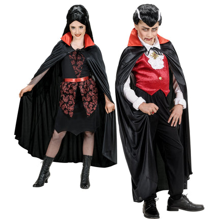 Cape de vampire Noir Rouge Enfant