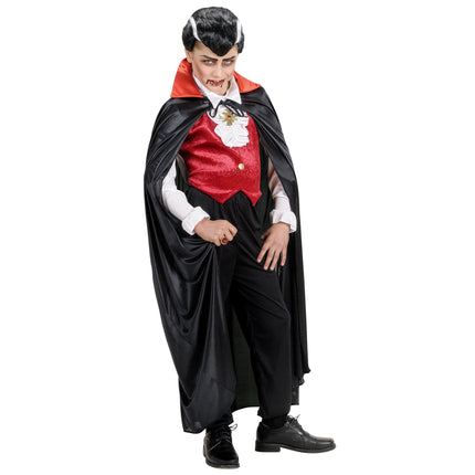 Cape de vampire Noir Rouge Enfant