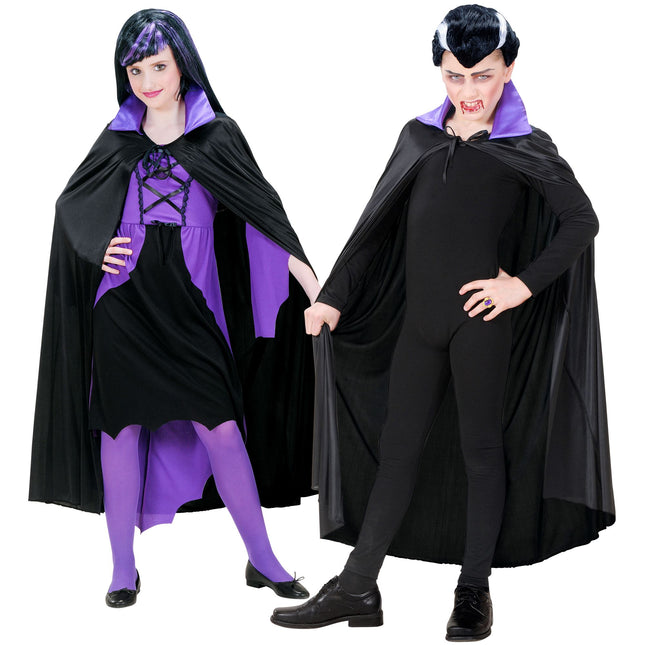 Cape violette noire enfant