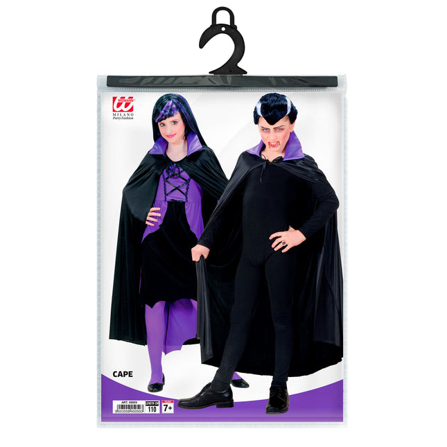 Cape violette noire enfant