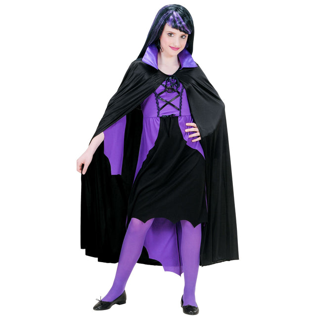 Cape violette noire enfant