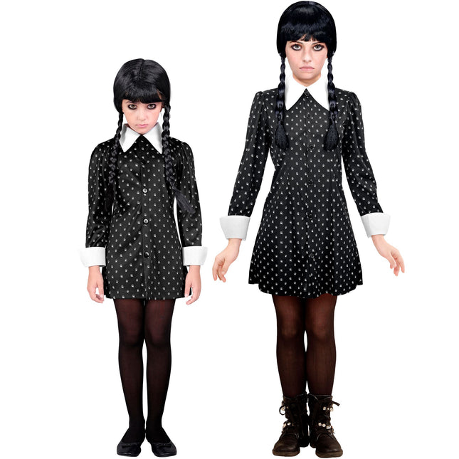 Costume d'Halloween Fille noire gothique