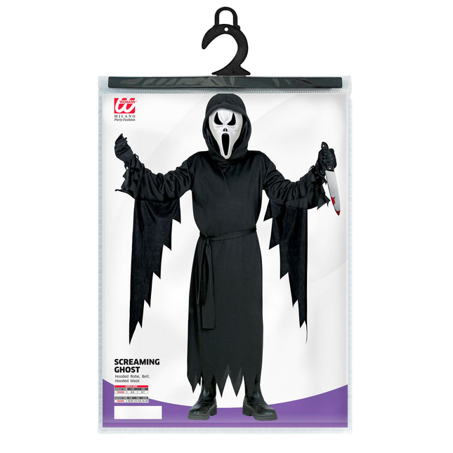 Costume noir enfant fantôme