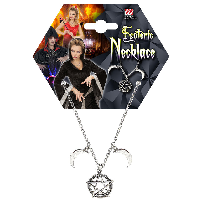 Collier en argent ésotérique