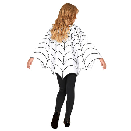 Poncho Halloween enfant Toile d'araignée