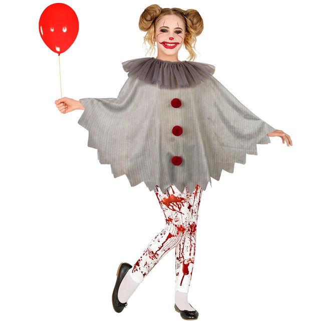 Poncho d'Halloween Enfant Clown
