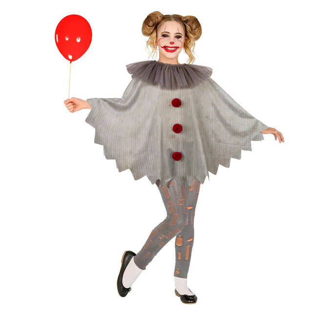 Poncho d'Halloween Enfant Clown
