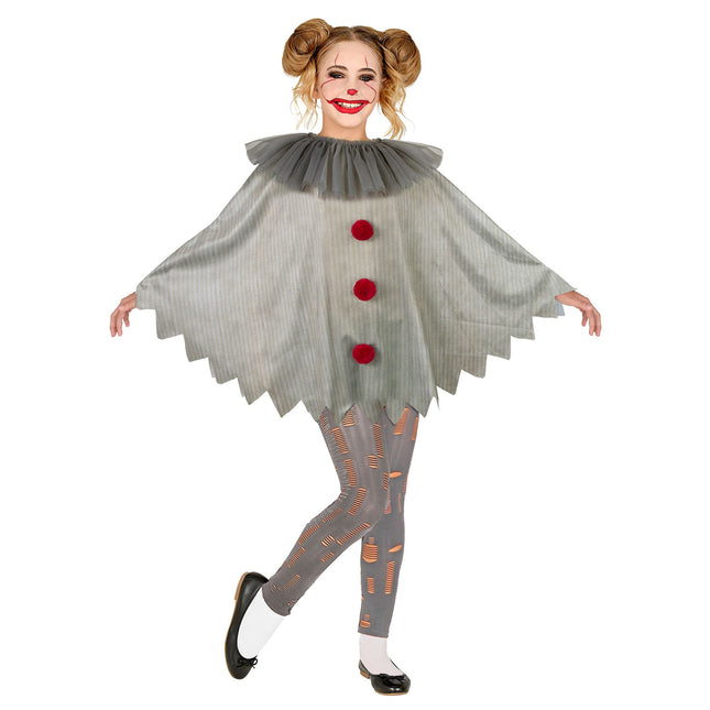 Poncho d'Halloween Enfant Clown