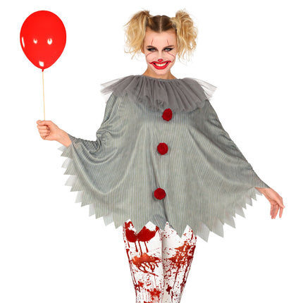 Clown en poncho d'Halloween
