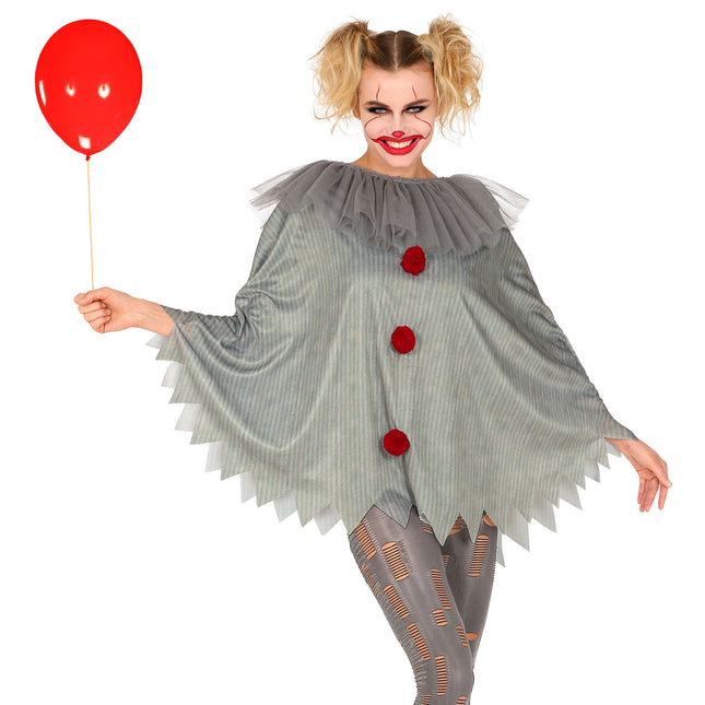 Clown en poncho d'Halloween