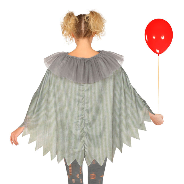 Clown en poncho d'Halloween