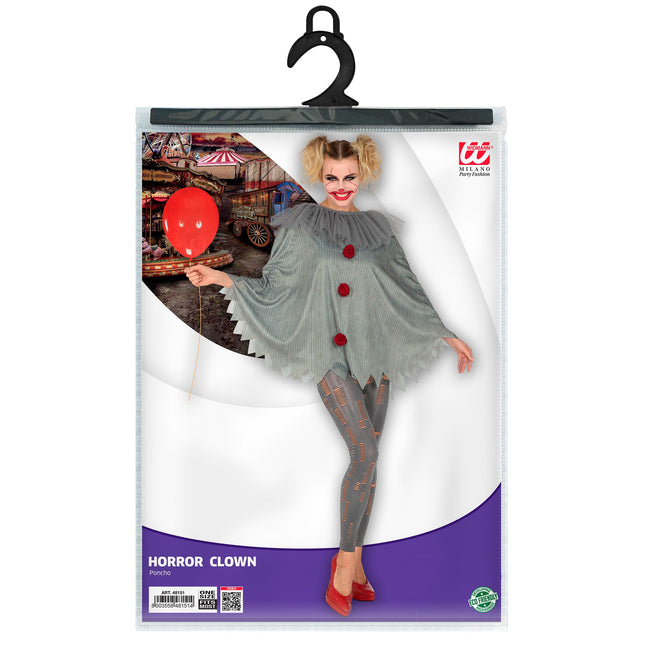 Clown en poncho d'Halloween