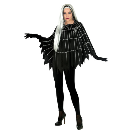 Poncho d'Halloween Toile d'araignée