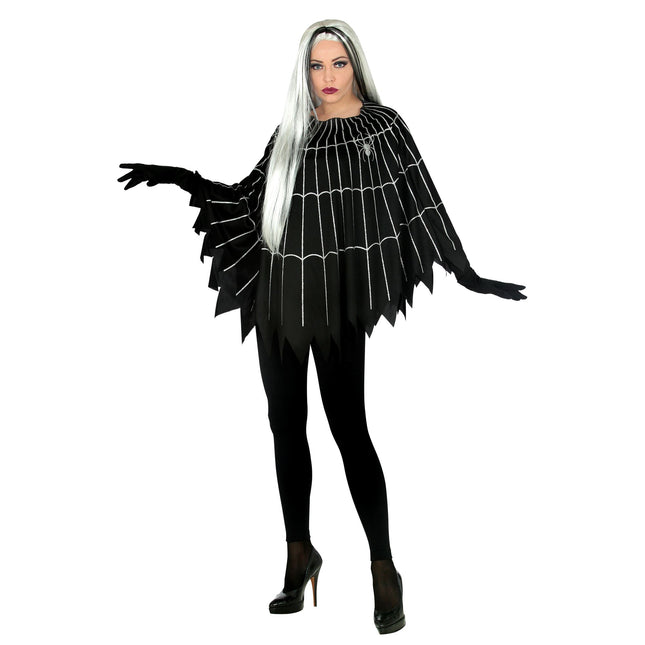 Poncho d'Halloween Toile d'araignée