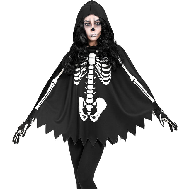 Poncho d'Halloween Squelette
