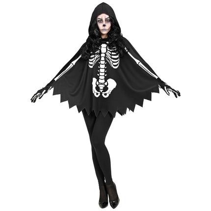 Poncho d'Halloween Squelette