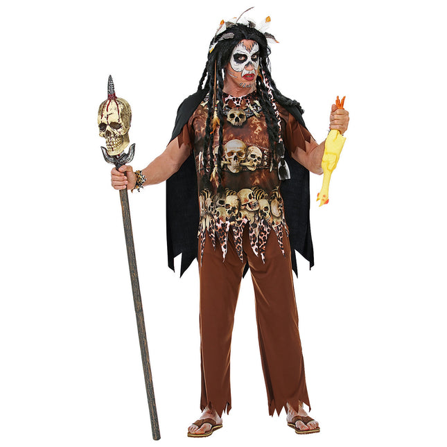 Costume d'Halloween Homme Prêtre 4 pièces