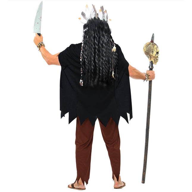 Costume d'Halloween Homme Prêtre 4 pièces