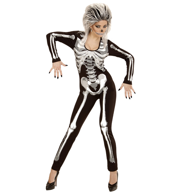 Combinaison d'Halloween Femme Squelette