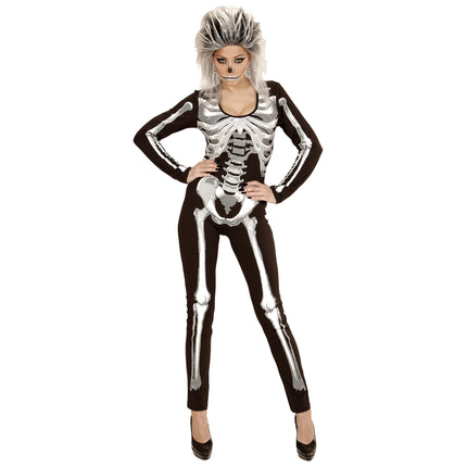 Combinaison d'Halloween Femme Squelette