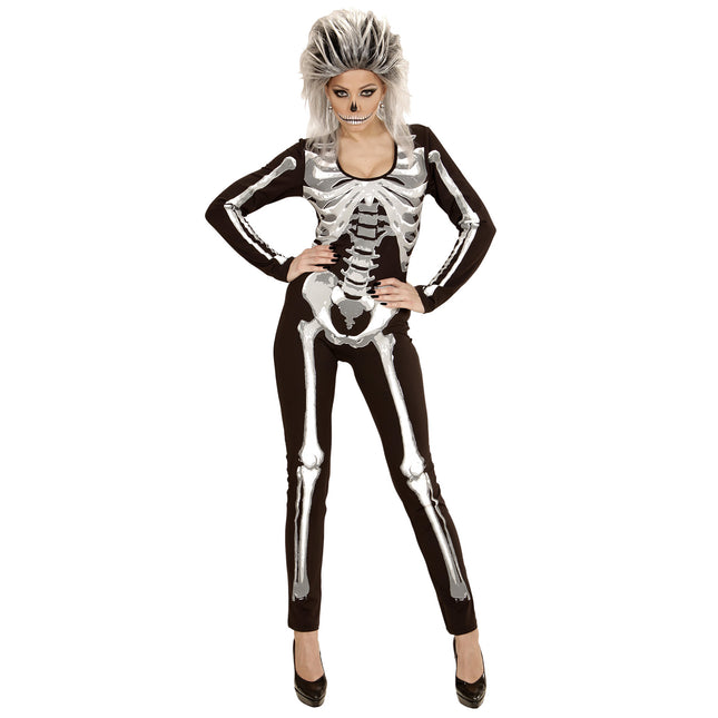 Combinaison d'Halloween Femme Squelette