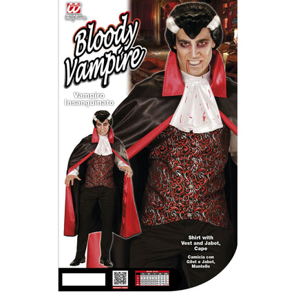 Costume d'Halloween Vampire rouge pour homme