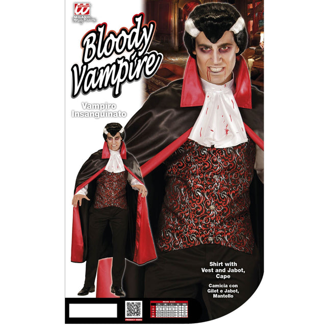 Costume d'Halloween Vampire rouge pour homme
